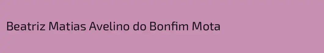 Beatriz Matias Avelino do Bonfim Mota